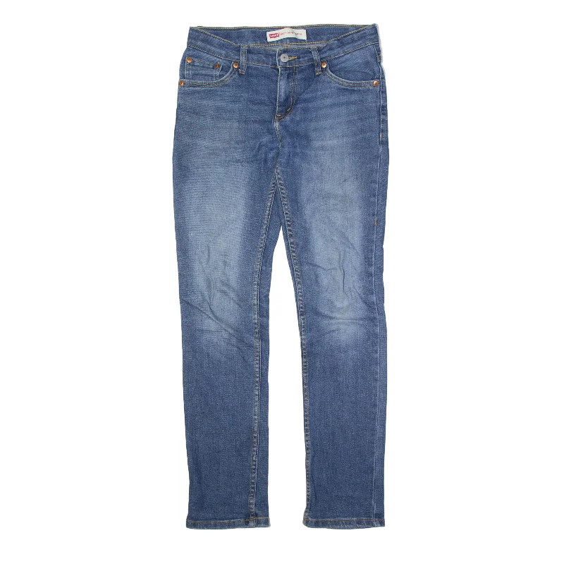 LEVI'S 512 Jeans Blue Denim Slim Tapered Stone Wash Womens W28 L29 Trendy Pleated Waist Jeans LEVI'S 512 Jeans Blue Denim Slim Tapered Stone Wash Womens W28 L29 Trendy Pleated Waist Jeans