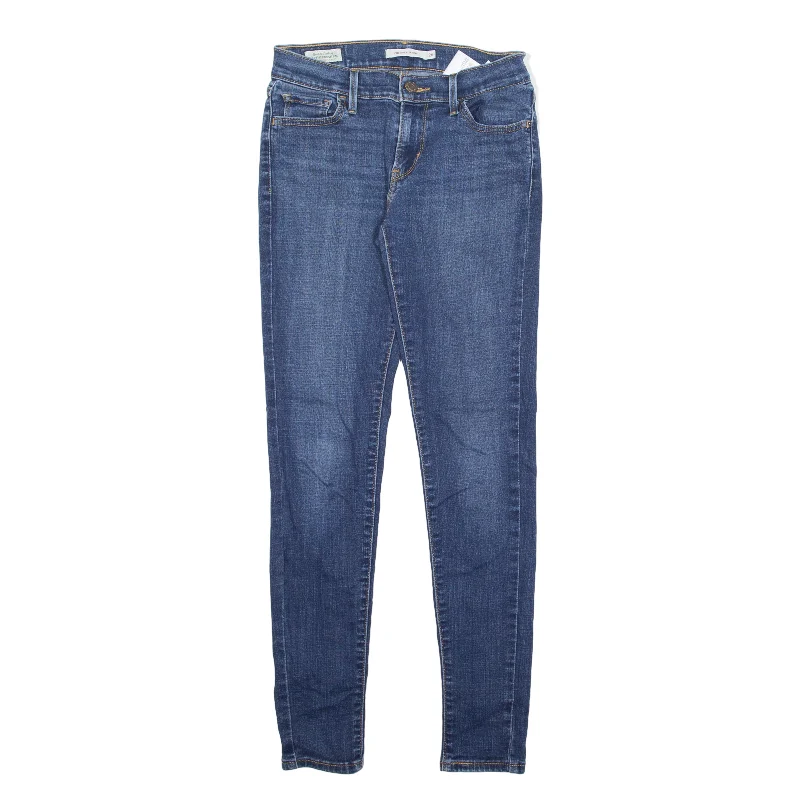 LEVI'S 710 Big E Jeans Blue Denim Slim Skinny Womens W26 L30 Elegant Dark-Wash Bootcut Jeans LEVI'S 710 Big E Jeans Blue Denim Slim Skinny Womens W26 L30 Elegant Dark-Wash Bootcut Jeans