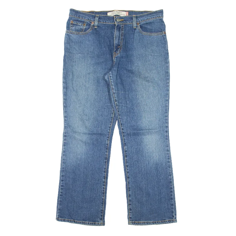 LEVI'S Jeans Blue Denim Relaxed Bootcut Stone Wash Womens W32 L28 Chic Rolled Cuff Denim Jeans LEVI'S Jeans Blue Denim Relaxed Bootcut Stone Wash Womens W32 L28 Chic Rolled Cuff Denim Jeans