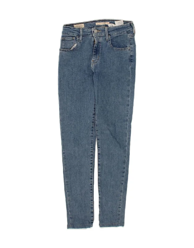LEVI'S Womens 721 High Rise Skinny Jeans W26 L27 Blue Cotton Fashionable Relaxed Fit Denim LEVI'S Womens 721 High Rise Skinny Jeans W26 L27 Blue Cotton Fashionable Relaxed Fit Denim