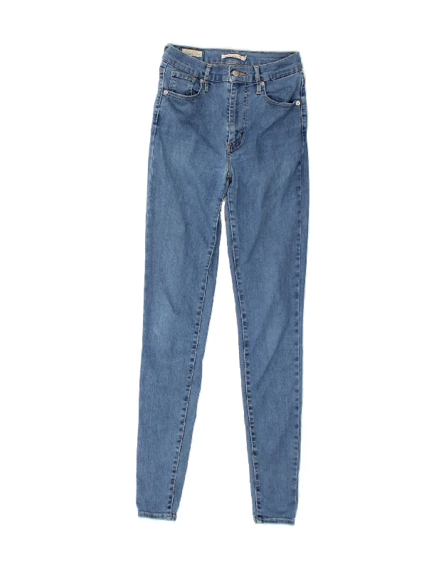 LEVI'S Womens Mile High Super Skinny Jeans W26 L32 Blue Cotton Casual Light Wash Jeans LEVI'S Womens Mile High Super Skinny Jeans W26 L32 Blue Cotton Casual Light Wash Jeans