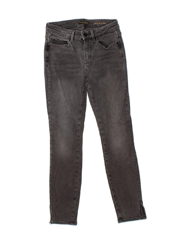 MASSIMO DUTTI Womens Mid Rise Skinny Jeans EU 36 XS W26 L26 Black Cozy Stretch High-Waist Jeans MASSIMO DUTTI Womens Mid Rise Skinny Jeans EU 36 XS W26 L26 Black Cozy Stretch High-Waist Jeans