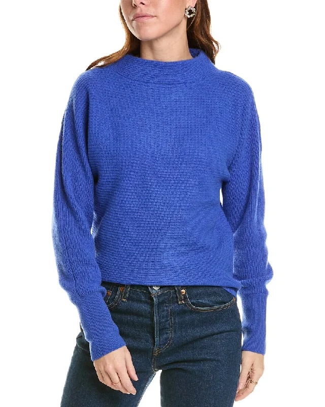 sofiacashmere Dolman Funnel Neck Cashmere Sweater Fleece Fabric Down Fabric Feather Fabric sofiacashmere Dolman Funnel Neck Cashmere Sweater Fleece Fabric Down Fabric Feather Fabric