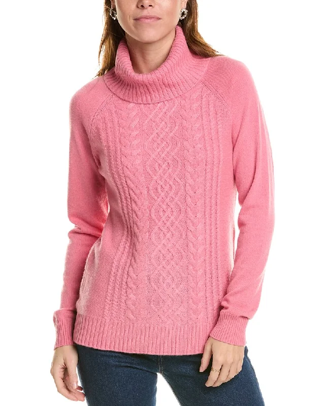sofiacashmere Ornate Cable Front Turtleneck Cashmere Sweater Knit Fabric Woven Fabric Fleece Fabric sofiacashmere Ornate Cable Front Turtleneck Cashmere Sweater Knit Fabric Woven Fabric Fleece Fabric