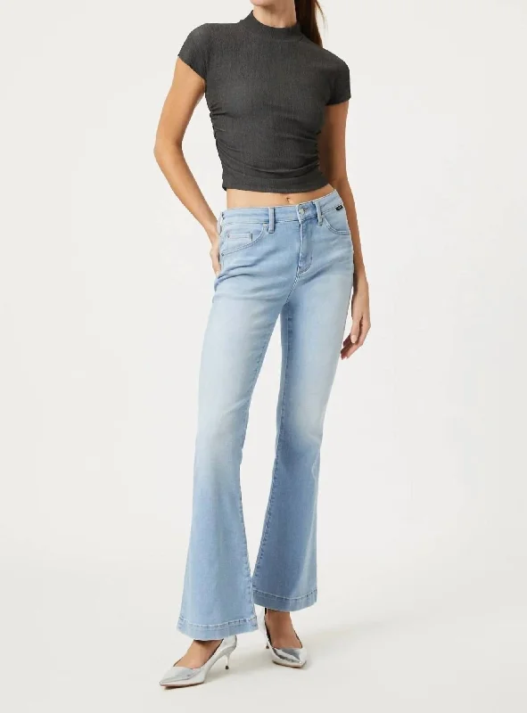 Sydney Jeans In Bleach Feather Blue Casual Distressed Skinny Jeans