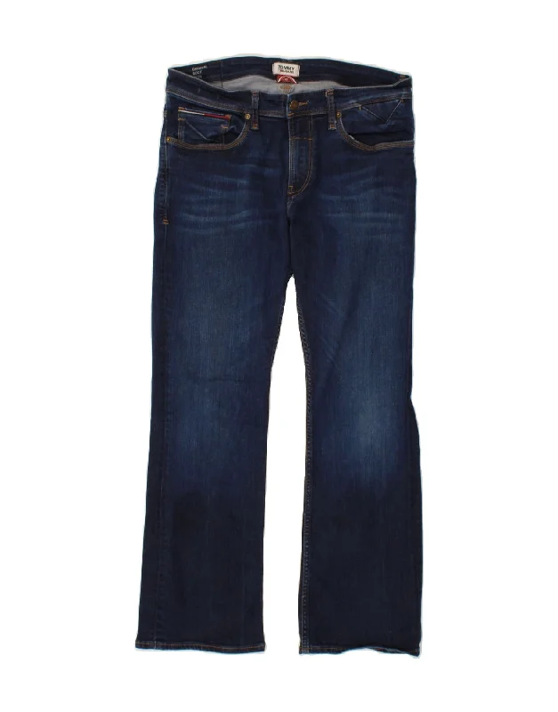 TOMMY HILFIGER Womens Ryan Bootcut Jeans W34 L30 Navy Blue Cotton Comfortable Stretch Fit Jeans TOMMY HILFIGER Womens Ryan Bootcut Jeans W34 L30 Navy Blue Cotton Comfortable Stretch Fit Jeans