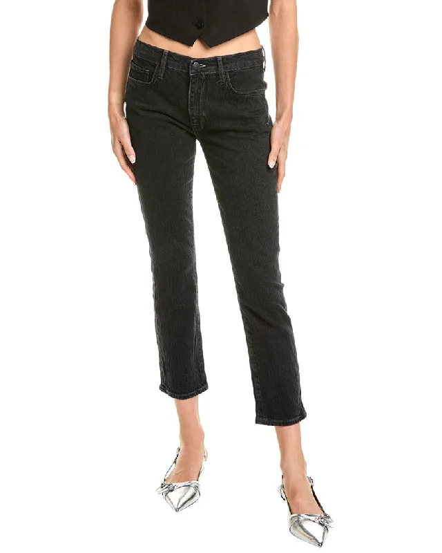 Triarchy Kate Mid-Rise Loved Black Cropped Slim Jean Comfortable Faded High-Rise Jeans Triarchy Kate Mid-Rise Loved Black Cropped Slim Jean Comfortable Faded High-Rise Jeans