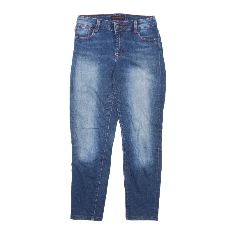 TRUSSARDI Jeans Blue Denim Slim Skinny Stone Wash Womens W26 L25 Fashionable Vintage Wash Jeans TRUSSARDI Jeans Blue Denim Slim Skinny Stone Wash Womens W26 L25 Fashionable Vintage Wash Jeans