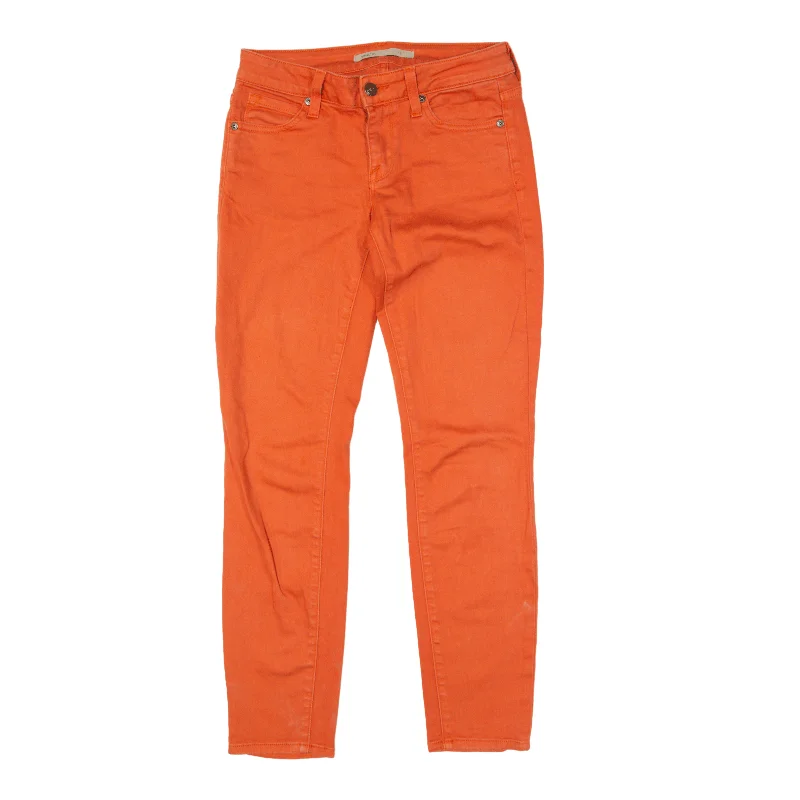 VINCE Cropped Jeans Orange 90s Denim Slim Skinny Womens W25 L27 Stylish Tapered Fit Jeans VINCE Cropped Jeans Orange 90s Denim Slim Skinny Womens W25 L27 Stylish Tapered Fit Jeans
