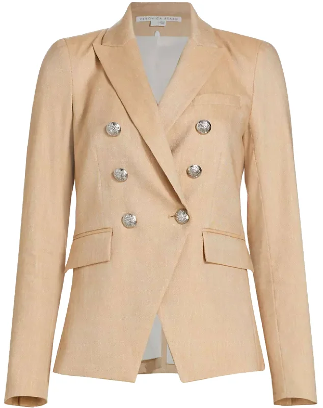 Veronica Beard Women's Dickey Miller Jacket Blazer, Khaki Melange Jacket Blazer Coat