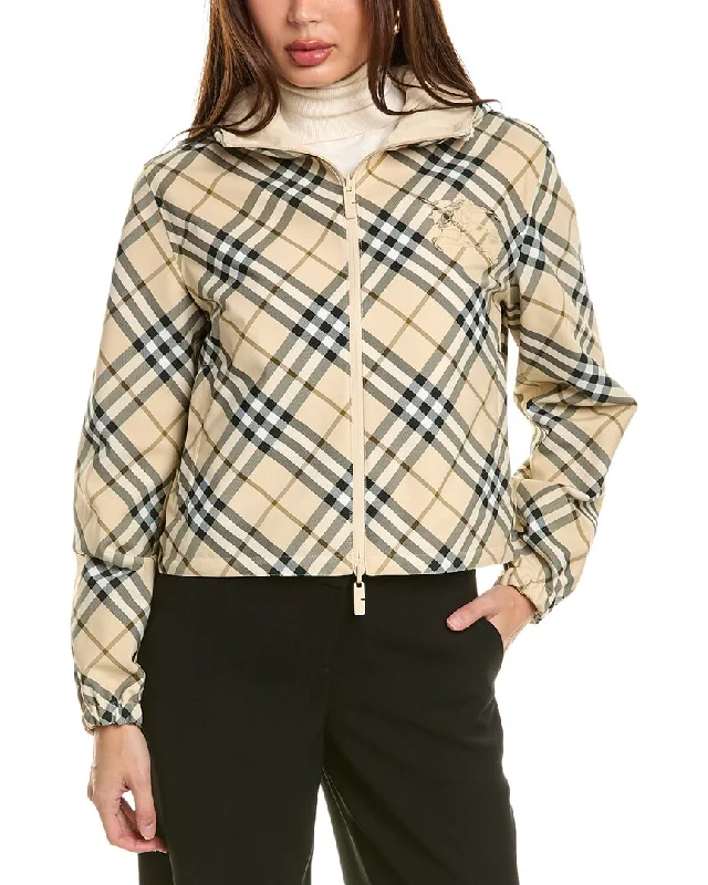 Burberry Reversible Jacket V-Neck Jacket Boat Neck Jacket Square Neck Jacket