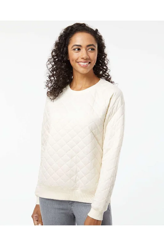 Boxercraft Womens Quilted Crewneck Sweatshirt - Natural - Closeout Hoodie with Ribbed Neckline Snug Warm Boxercraft Womens Quilted Crewneck Sweatshirt - Natural - Closeout Hoodie with Ribbed Neckline Snug Warm