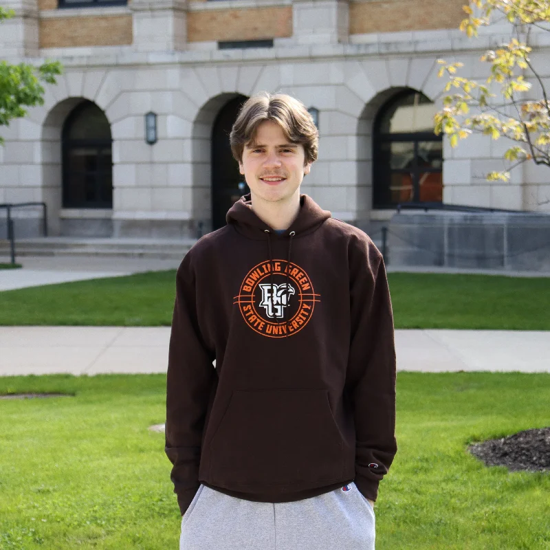Champion Men's BGSU Circle Hoodie Hoodie with Pattern Geometric Abstract