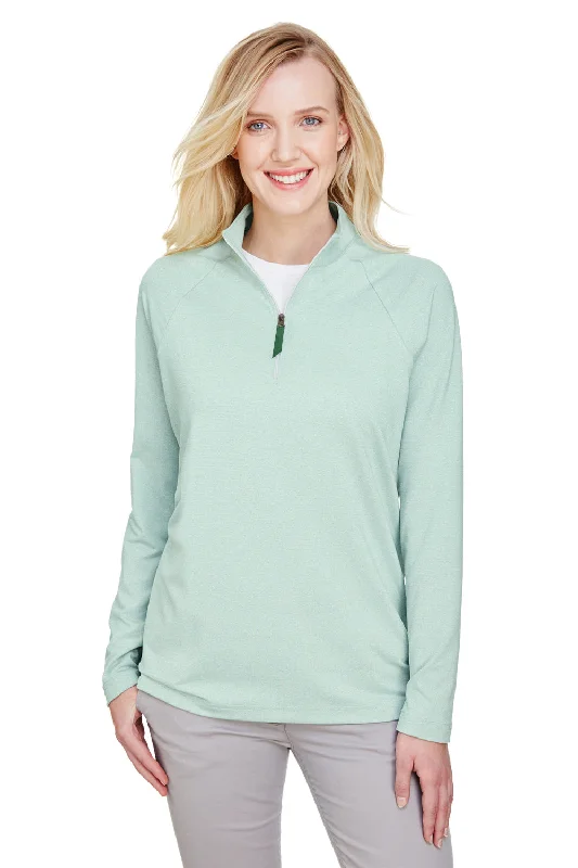 Devon & Jones Womens CrownLux Clubhouse Performance Moisture Wicking 1/4 Zip Sweatshirt - Kelly Green Hoodie with Oversized Fit Loose Comfortable Devon & Jones Womens CrownLux Clubhouse Performance Moisture Wicking 1/4 Zip Sweatshirt - Kelly Green Hoodie with Oversized Fit Loose Comfortable