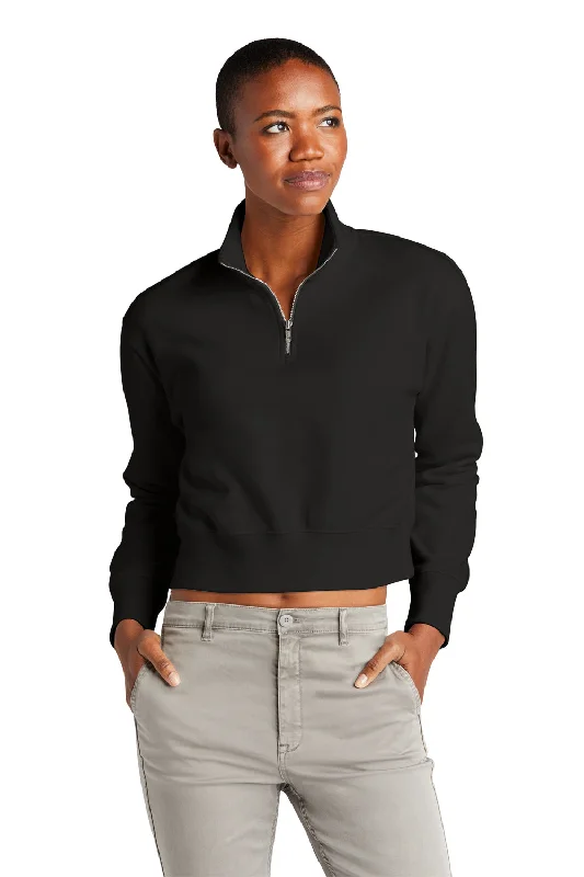 District Womens V.I.T. Fleece 1/4 Zip Sweatshirt - Black Hoodie Jacket Zipper Layering District Womens V.I.T. Fleece 1/4 Zip Sweatshirt - Black Hoodie Jacket Zipper Layering