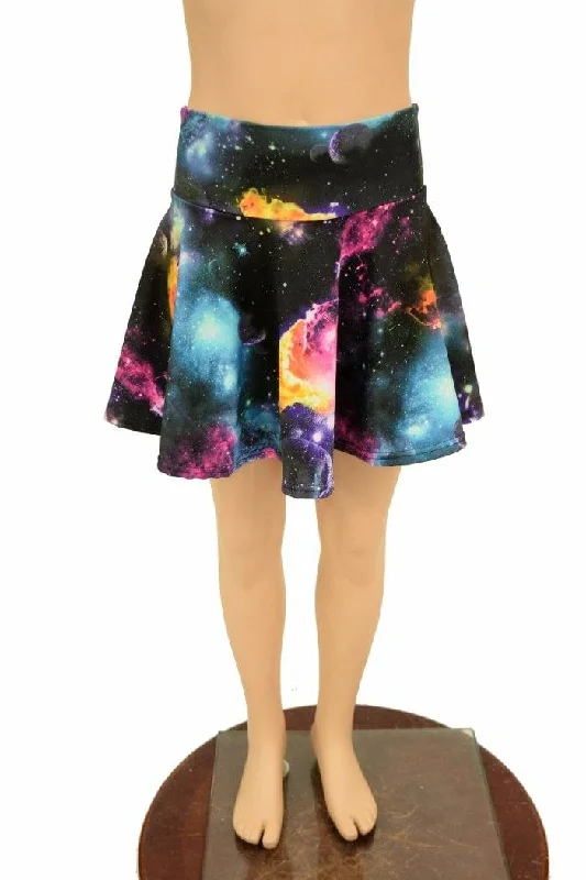 Galaxy UV Glow Kids Skirt or Skort denim skirt stylish