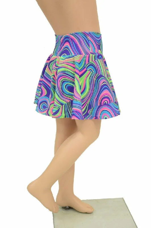 Glow Worm UV Kids Skirt or Skort cashmere skirt plush