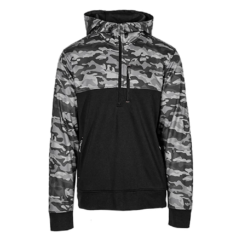 Half Zip Performance Hoodie | Blackout Military Camo PreOrder Graphic Hoodie Design Print Half Zip Performance Hoodie | Blackout Military Camo PreOrder Graphic Hoodie Design Print