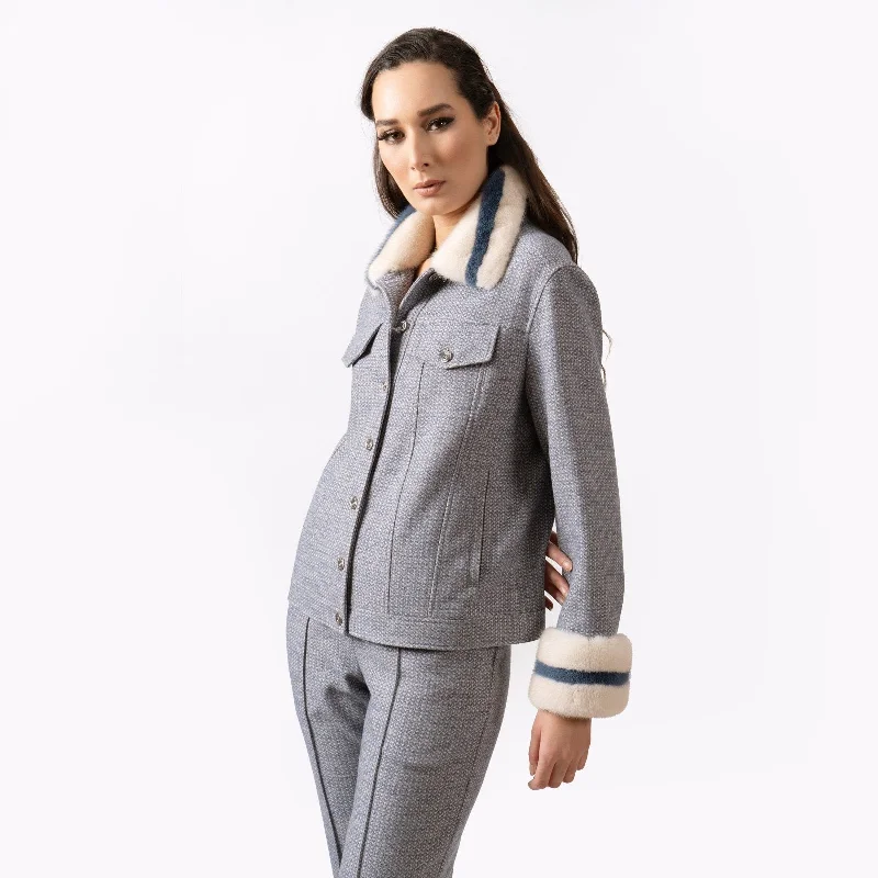 Heritage Tailoring Jacket & Pants Suit Zippered Front Buttoned Front Snap Front