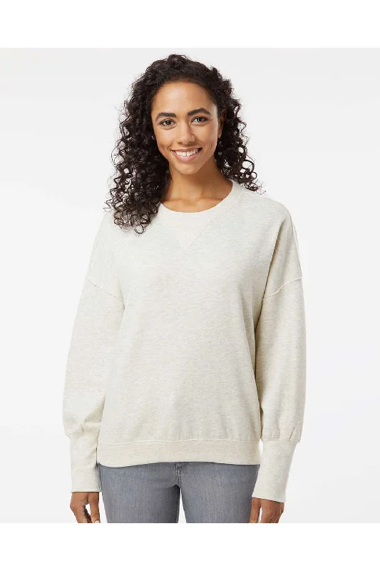 MV Sport Womens Sueded Fleece Crewneck Sweatshirt - Oatmeal Hoodie with Earth Tones Natural Calm MV Sport Womens Sueded Fleece Crewneck Sweatshirt - Oatmeal Hoodie with Earth Tones Natural Calm