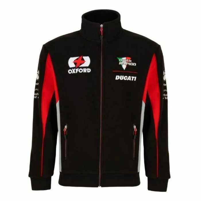 Official Oxford Products Ducati Team Fleece Jacket - 20Oxd-Af Corduroy Jacket Velvet Jacket Brocade Jacket