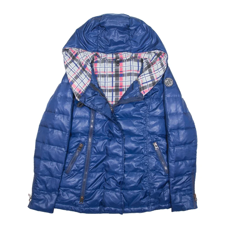 PAUL FRANK Down Insulated Puffer Jacket Blue Womens XS Fleece Jacket Down Jacket Feather Jacket