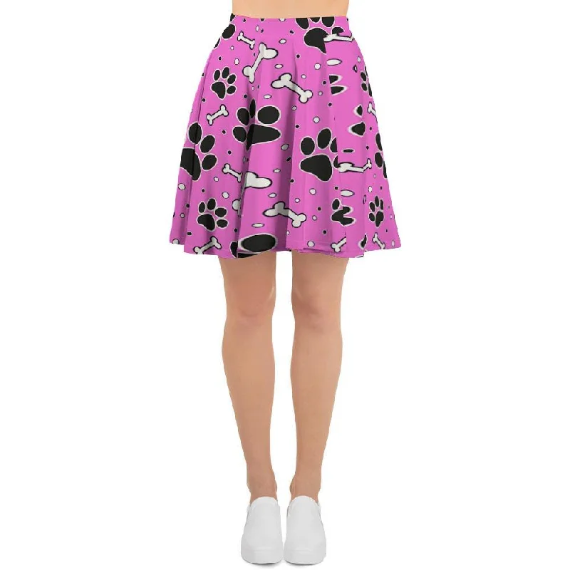 Pink Paw Women's Skirt high slit skirt