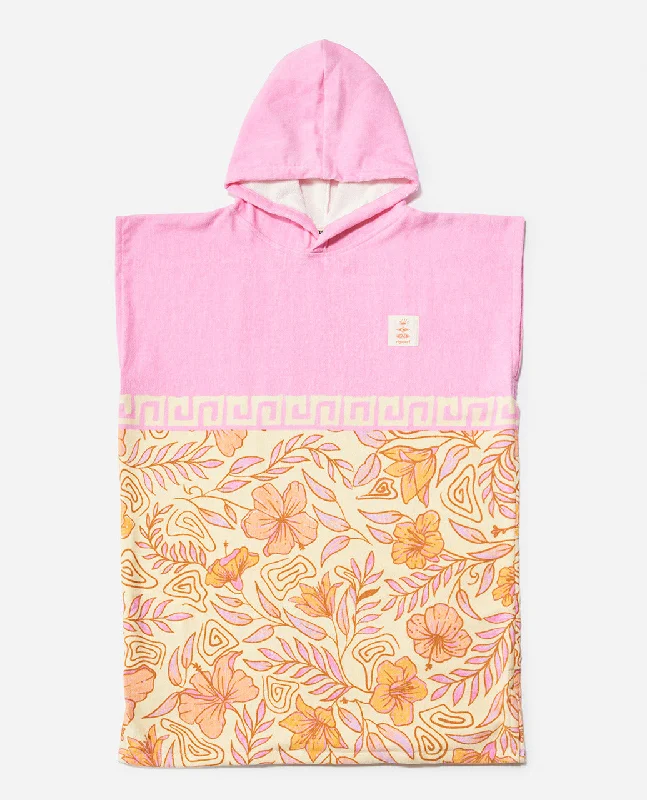 Rip Curl Kids Mixed Hooded Beach Towel Poncho - Peach Hoodie with Drop Shoulder Relaxed Streetwear Rip Curl Kids Mixed Hooded Beach Towel Poncho - Peach Hoodie with Drop Shoulder Relaxed Streetwear