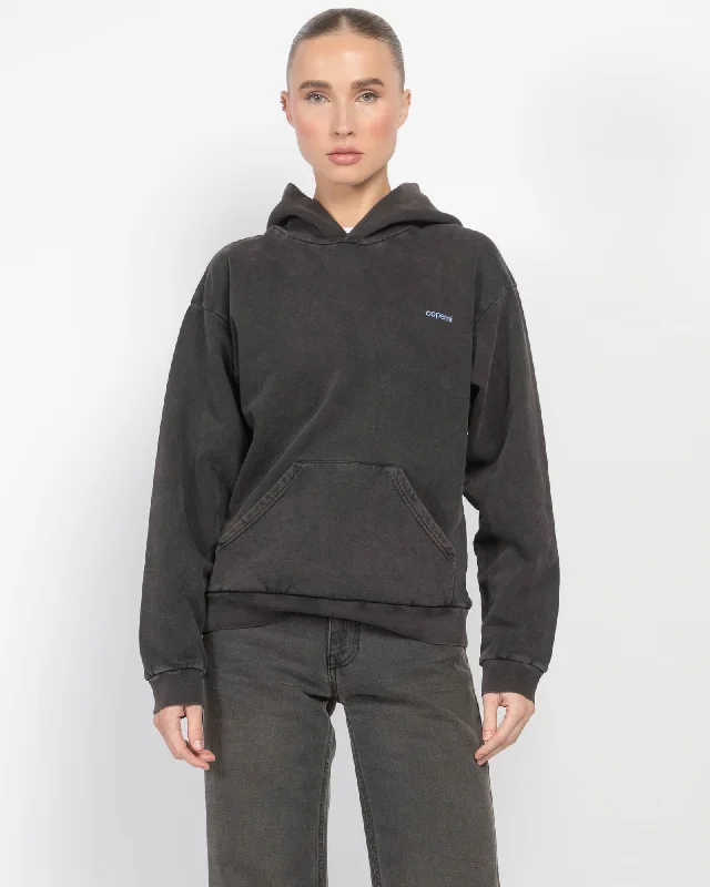Washed Horn Hoodie Hoodie with Strings Custom Fit Adjustable
